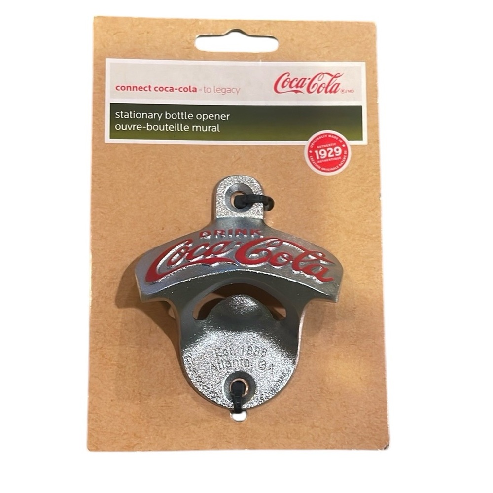 Coca Cola Silver Bottle Beverage Opener Authentic 1929 Heavy Duty Memorabilia